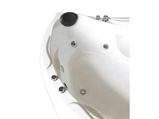 Witte Hottub 150 X 150 Cm Voor 2 Personen 6 Jets Anemoon