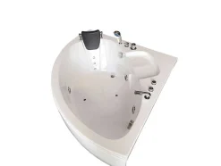Witte Hottub 135 X 135 Cm Voor 2 Personen 9 Jets Briony