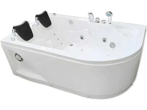 Witte Hottub 170 X 115 Cm Voor 2 Personen 15 Jets Tulip
