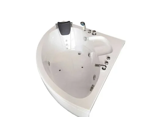 Witte Hottub 135 X 135 Cm Voor 2 Personen 9 Jets Briony