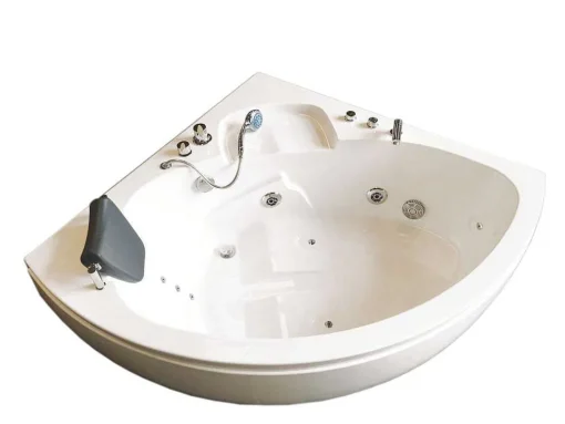 Witte Hottub 135 X 135 Cm Voor 2 Personen 9 Jets Briony