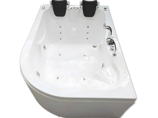 Witte Hottub 170 X 115 Cm Voor 2 Personen 15 Jets Tulip