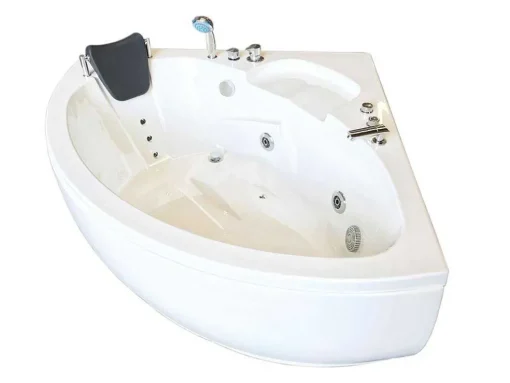 Witte Hottub 135 X 135 Cm Voor 2 Personen 9 Jets Briony