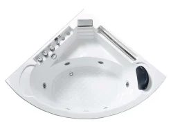 Witte Hottub Voor 1 Persoon 135 X 135 Cm 6 Jets Sage