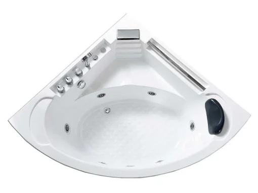 Witte Hottub Voor 1 Persoon 135 X 135 Cm 6 Jets Sage