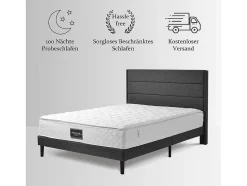 90 X 200 Cm Matras Met 7-Zone Pocketveren En Hr-Foam, 25 Cm Dik - Merax