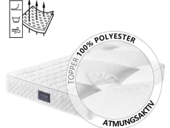 140 X 200 Cm Matras Met 7-Zone Pocketveren En Hr-Foam, 25 Cm Dik - Merax