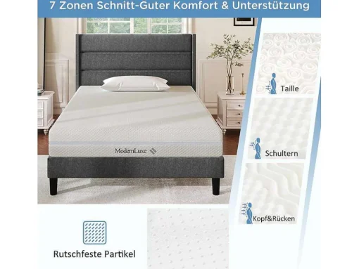 90 X 200 Cm Schuimmatras 7 Comfortzones Dikte 20Cm - Merax