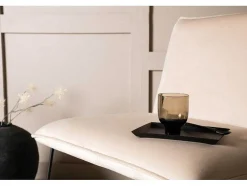 X-Lounge Fauteuil Velours Offwhite.