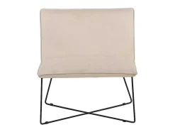 X-Lounge Fauteuil Velours Offwhite.