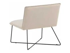 X-Lounge Fauteuil Velours Offwhite.