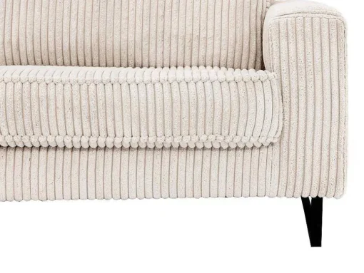 Xxl Hoekbank Van Beige Ribfluweel Tessio Van Maison Cephy