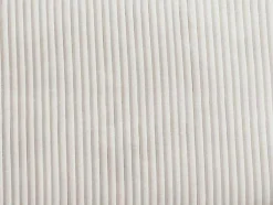 Zitbank 2 Plaatsen Beige Ribfluweel Amelia