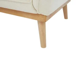 Zitbank Met 3 Plaatsen En Bekleding In Beige Textuurstof Fanira