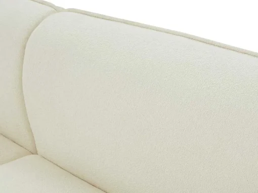 Zitbank Met 3 Plaatsen En Bekleding In Beige Textuurstof Fanira