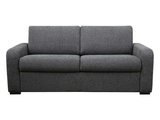 3-Zits Express Slaapbank Van Antraciete Stof - Matras 18 Cm - Bevis