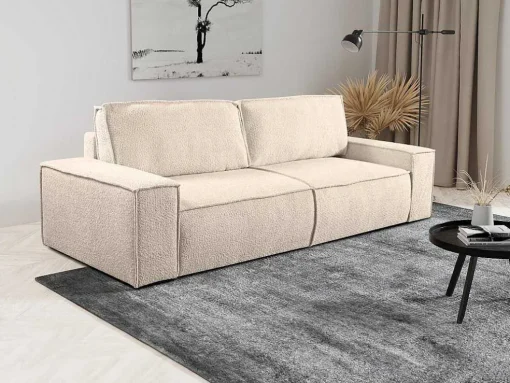 3-Zits Slaapbank Van Teddy Stof - Beige - Amelia Van Pascal Morabito