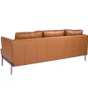 3-Zitsbank Bekleed In Bruin Leer 6171 Angel Cerda