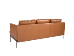 3-Zitsbank Bekleed In Bruin Leer 6171 Angel Cerda