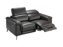 2-Zitsbank Bruin Leer Relaxmechanismen 6050 Angel Cerda