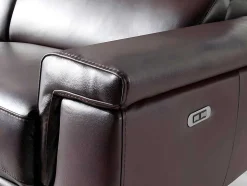 2-Zitsbank Bruin Leer Relaxmechanismen 6050 Angel Cerda