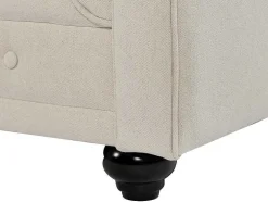 3-Zitsbank Van Beige Stof Chesterfield