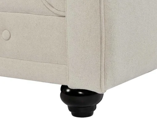 3-Zitsbank Van Beige Stof Chesterfield