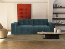 3-Zitsbank Van Eendenblauw Fluweel Inirida