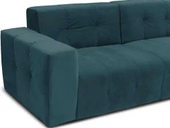 3-Zitsbank Van Eendenblauw Fluweel Inirida