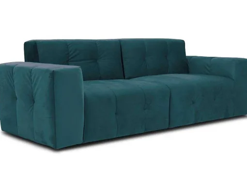 3-Zitsbank Van Eendenblauw Fluweel Inirida