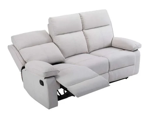 3-Zits-Relaxbank Van Beige Stof Lana