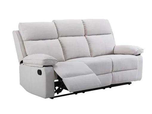 3-Zits-Relaxbank Van Beige Stof Lana