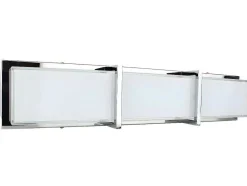 Zoey Wandlamp, Chroom, Wit, 64X8X13 Cm, Epikasa