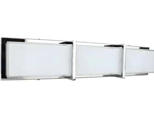 Zoey Wandlamp, Chroom, Wit, 64X8X13 Cm, Epikasa