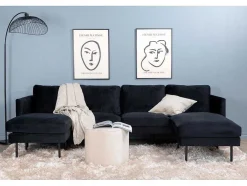 Zoom Bank Ubank Velours Zwart.