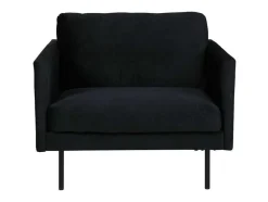 Zoom Fauteuil Velours Zwart.