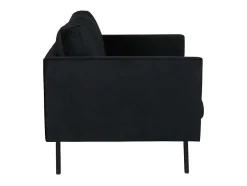 Zoom Fauteuil Velours Zwart.