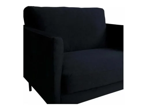 Zoom Fauteuil Velours Zwart.