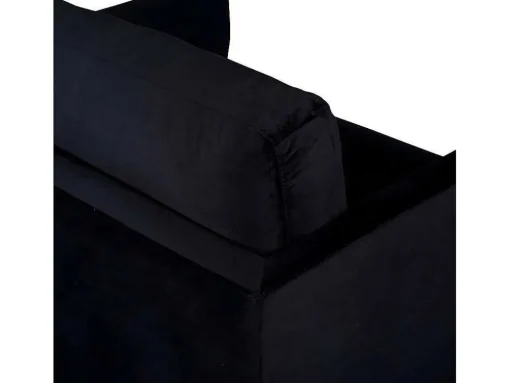 Zoom Fauteuil Velours Zwart.