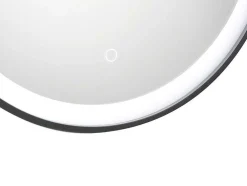 Zwarte Ronde Lichtgevende Badkamerspiegel Met Leds - D. 80 Cm - Numea