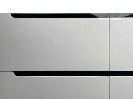 Zwevend Wastafelmeubel Met Dubbel Inbouwbekken - Wit - 120 Cm - Selita