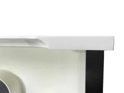 Zwevend Wastafelmeubel Met Dubbel Inbouwbekken - Wit - 120 Cm - Selita