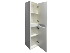 Zwevend Wastafelmeubel Met Dubbel Inbouwbekken En Kast - Wit - 120 Cm - Selita