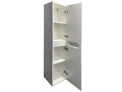 Zwevend Wastafelmeubel Met Dubbel Inbouwbekken En Kast - Wit - 120 Cm - Selita